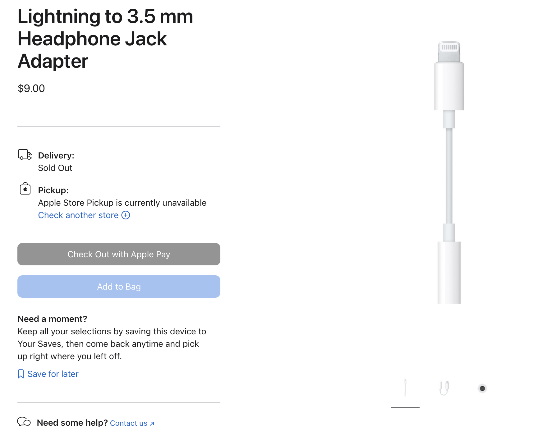 Apple is phasing out Lightning to 3.5 mm Headphone Jack Adapter as iPhone has switched to USB-C